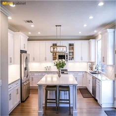 높은 광택 현대 부엌 캐비닛